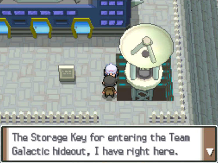 Looker showing up with the Storage Key / Pokémon Platinum
