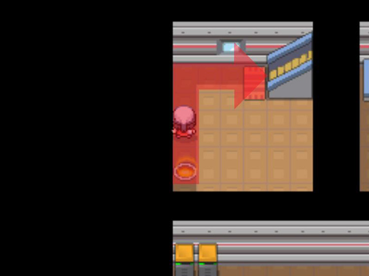 Crossing the tiny room and heading upstairs / Pokémon Platinum