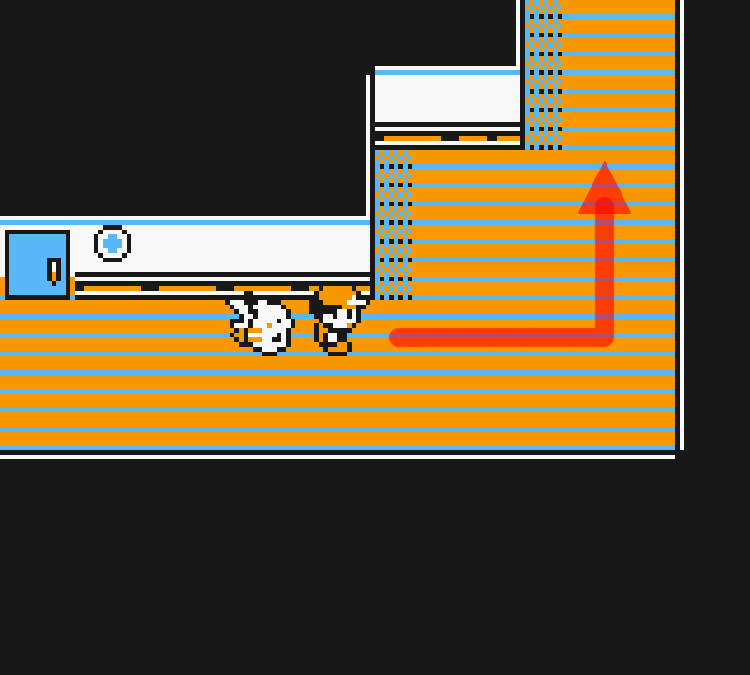 At the end of the hallway / Pokémon Yellow