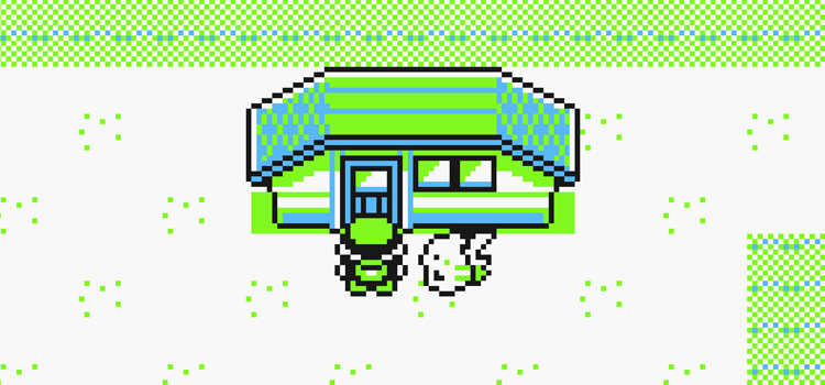 Outside the fly house in Pokemon Yellow