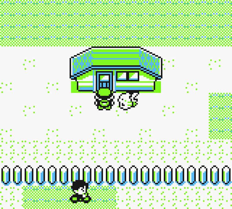 Standing in front of the house where HM02 is / Pokémon Yellow