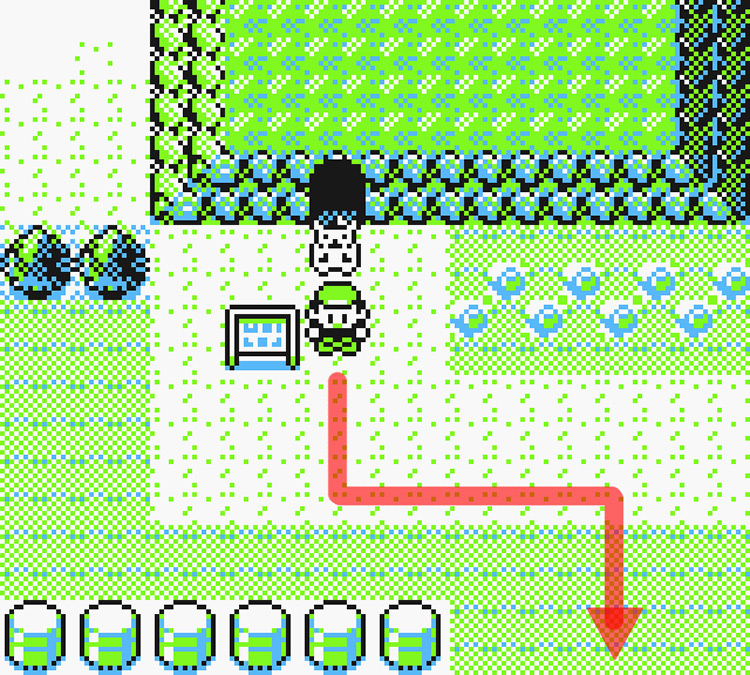 Outside Diglett’s Cave on Route 2 / Pokémon Yellow