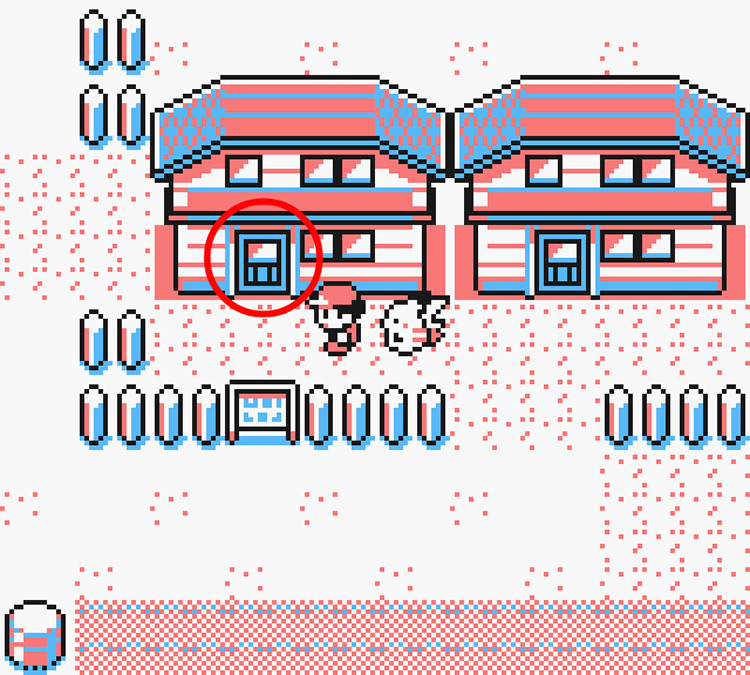 Standing in front of the Warden’s house / Pokémon Yellow