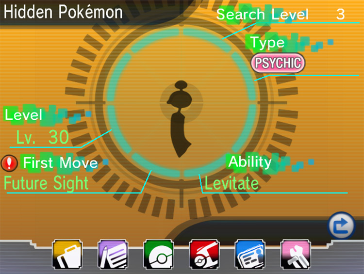 Using the DexNav’s Detector Mode / Pokémon Omega Ruby and Alpha Sapphire