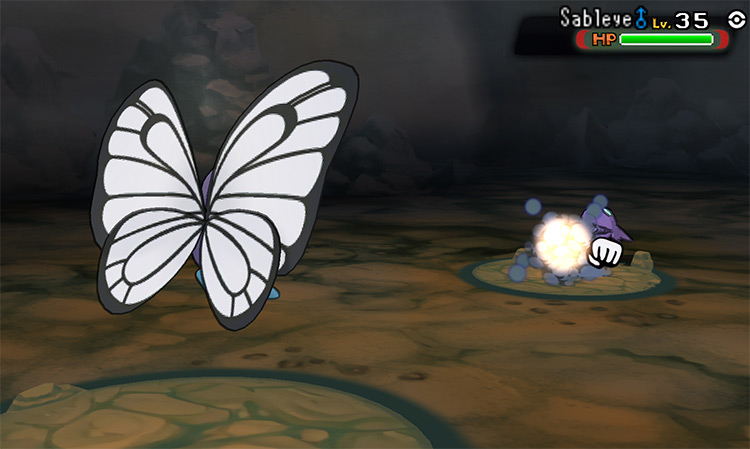 Using TM46 Thief on a wild Sableye / Pokémon Omega Ruby and Alpha Sapphire
