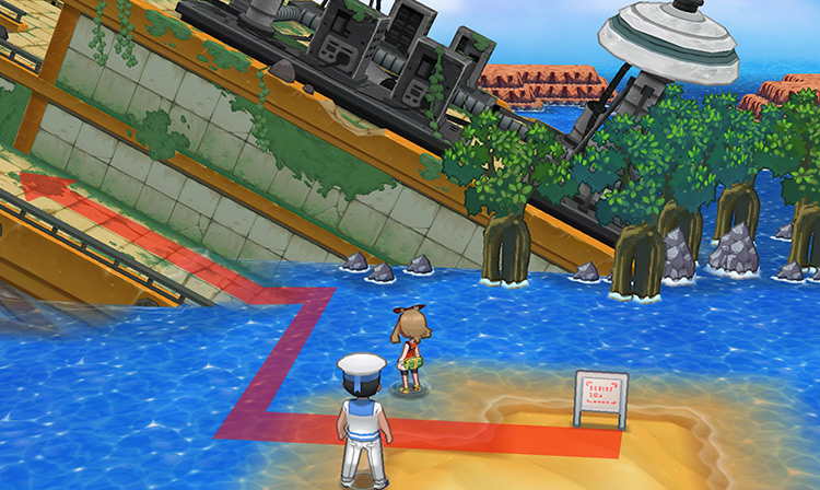 The entrance to Sea Mauville / Pokémon Omega Ruby and Alpha Sapphire