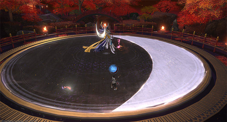 One color slowly expands to cover the entire arena / Final Fantasy XIV