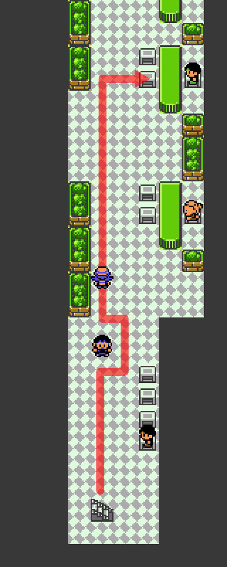Visiting the Pokémon Salon in the Goldenrod Underground. / Pokémon Crystal