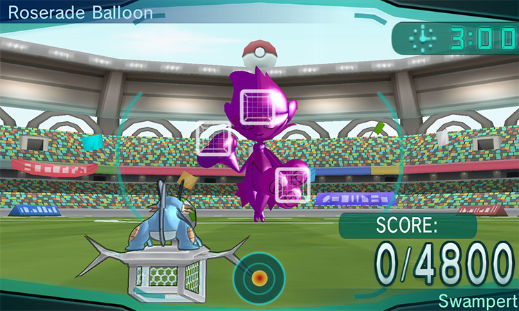 Training against a Roserade Balloon / Pokémon Omega Ruby and Alpha Sapphire