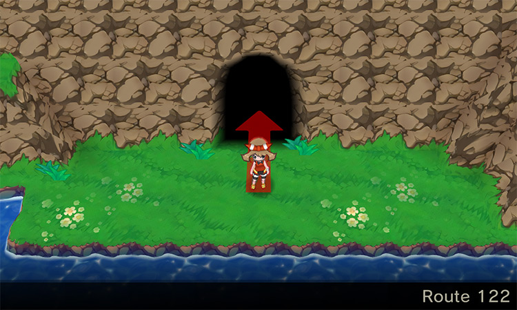The entrance to Mt. Pyre / Pokémon Omega Ruby and Alpha Sapphire