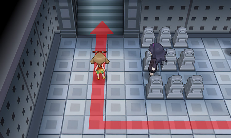 Stairs that lead to the second floor / Pokémon Omega Ruby and Alpha Sapphire