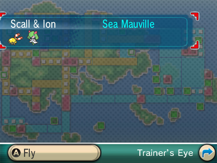 Trainer’s Eye function / Pokémon Omega Ruby and Alpha Sapphire