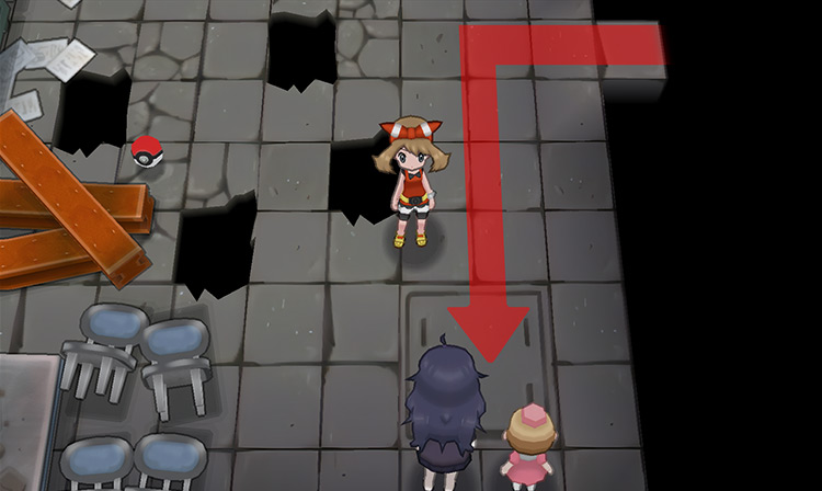 The exact location of Mysterious Sisters Scall & Ion / Pokémon Omega Ruby and Alpha Sapphire