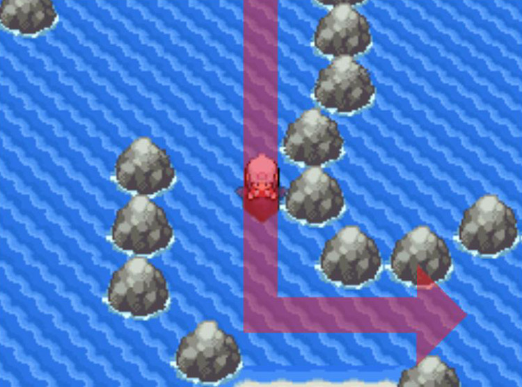 Taking the eastern path. / Pokémon Platinum