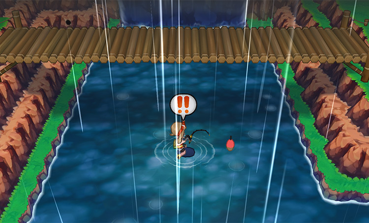 Fishing on Route 119 / Pokémon Omega Ruby and Alpha Sapphire