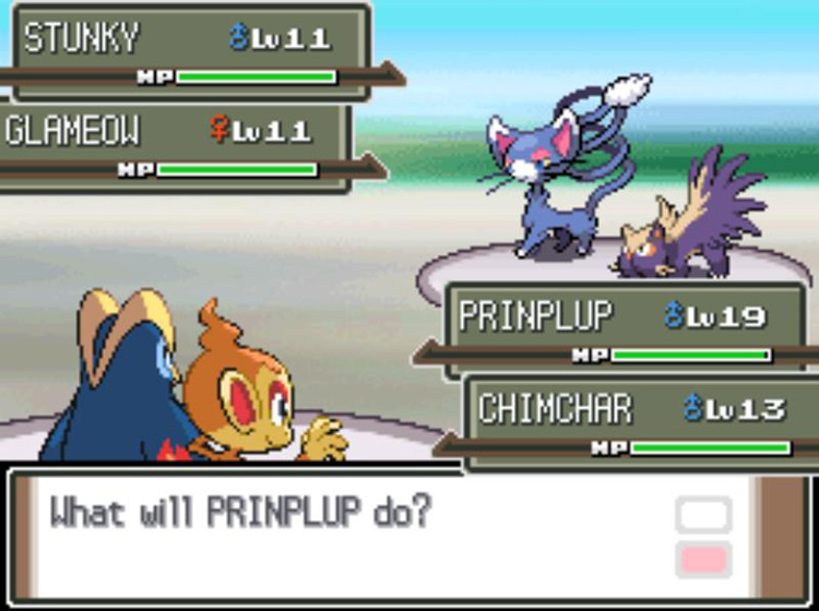 Fighting two Galactic Grunts with Rowan’s assistant / Pokémon Platinum