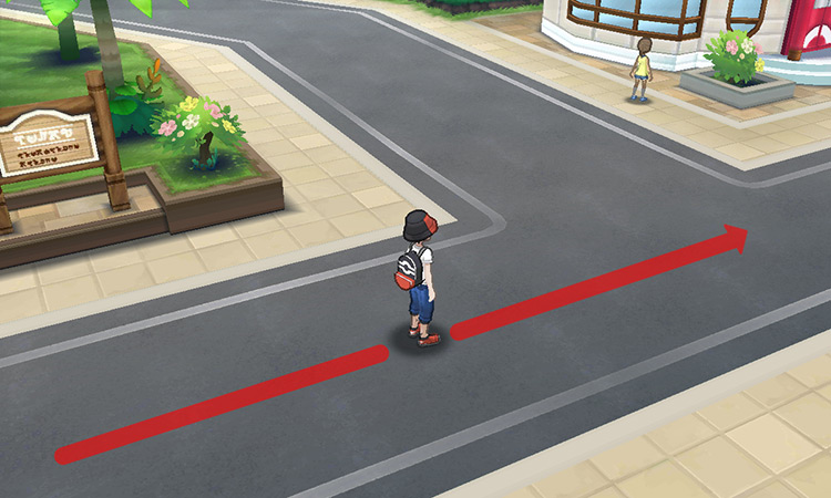 Walking past the intersection / Pokémon USUM
