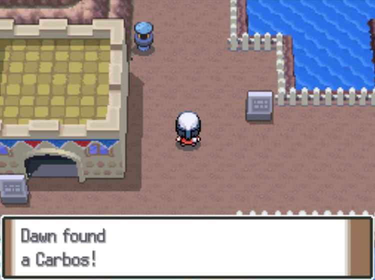Finding a hidden Carbos in Sunyshore City / Pokémon Platinum