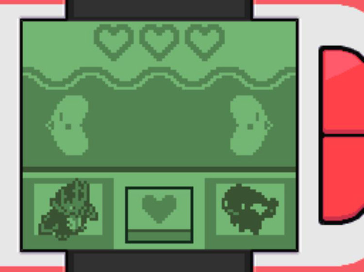The Matchup Checker showing two incompatible Pokémon / Pokémon Platinum