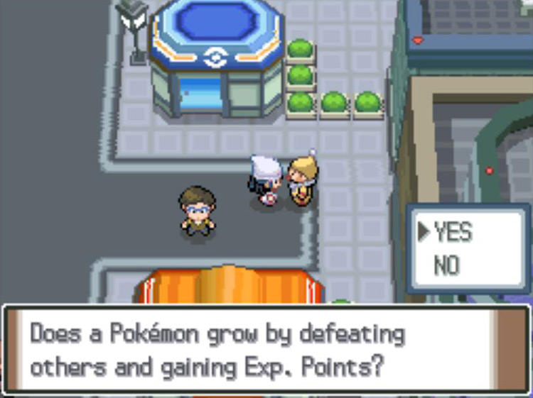 Answering Yes to the first Clown’s question. / Pokémon Platinum