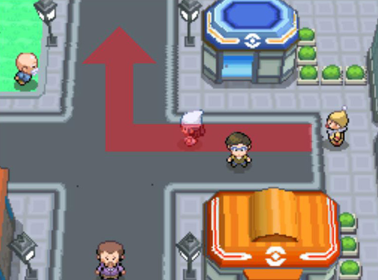 Moving northward from the first Clown. / Pokémon Platinum