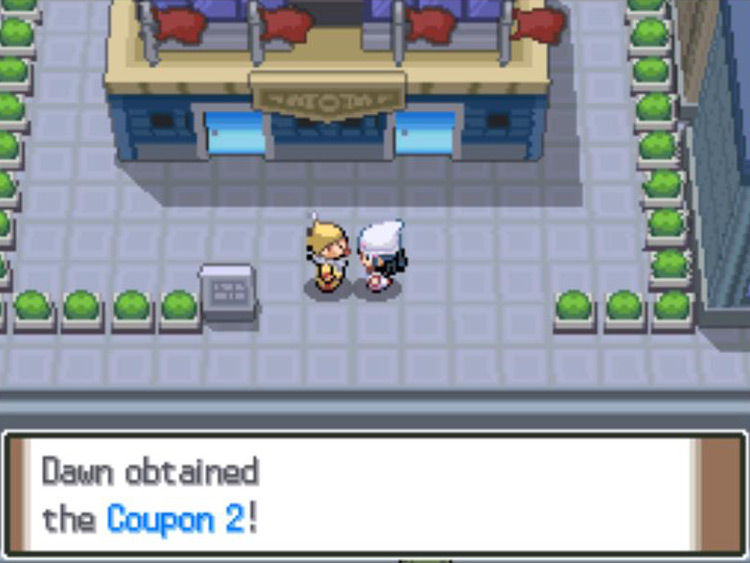 Receiving the second Coupon. / Pokémon Platinum