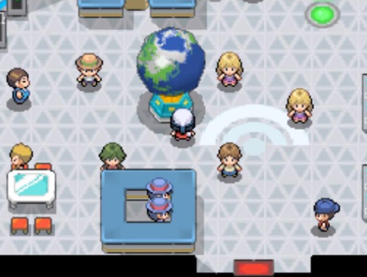 Registering a home location at the Geonet / Pokémon Platinum