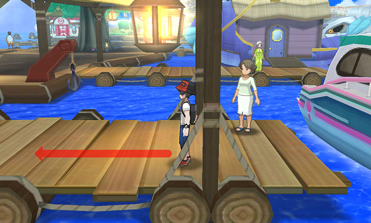 Walking west on the pier / Pokémon USUM