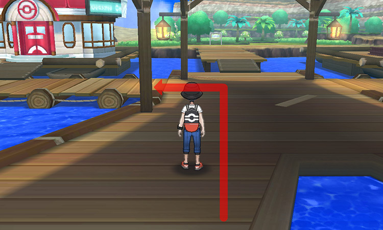 Turning left at the second pier / Pokémon USUM