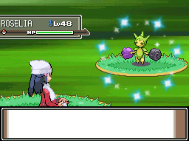 Running into a shiny Roselia during a Poké Radar chain / Pokémon Platinum