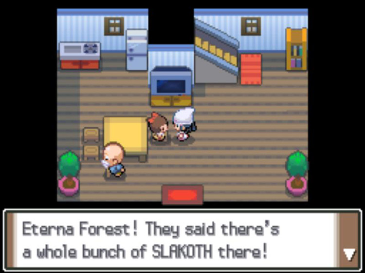 Learning of a Slakoth Outbreak in Eterna Forest / Pokémon Platinum