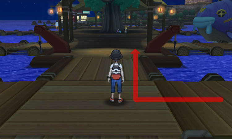 Walking to the central platform / Pokémon USUM