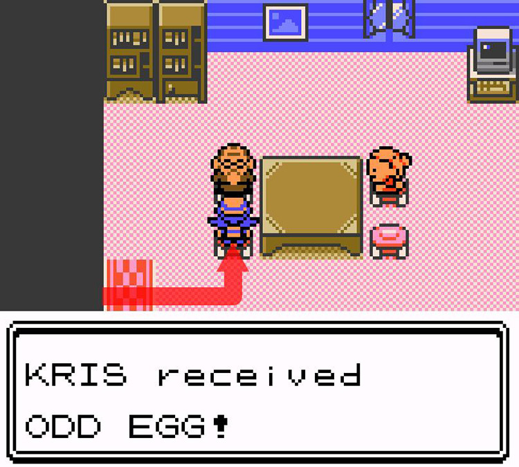 Receiving the Odd Egg. / Pokémon Crystal