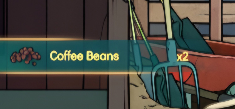 Getting some coffee beans