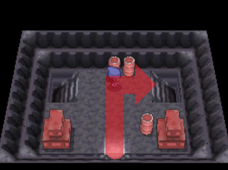 Taking the stairs to the right / Pokémon Platinum