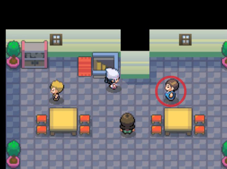 Identifying the man in Oreburgh City who has a Heal Ball to offer / Pokémon Platinum