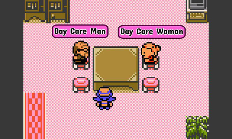Day Care Man and Woman at the Day Care Center. / Pokémon Crystal