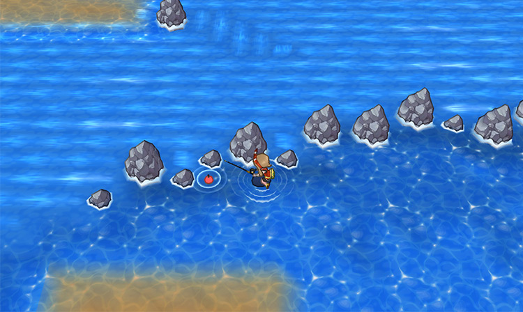 Fishing on Route 133 / Pokémon Omega Ruby and Alpha Sapphire