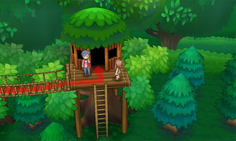 Treehouse at the far east / Pokémon Omega Ruby and Alpha Sapphire