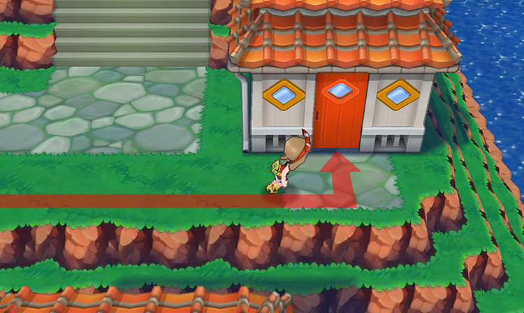 Outside the house where Wingull is in / Pokémon Omega Ruby and Alpha Sapphire