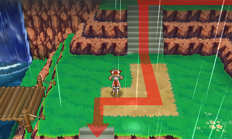 Path to the middle-level river / Pokémon Omega Ruby and Alpha Sapphire
