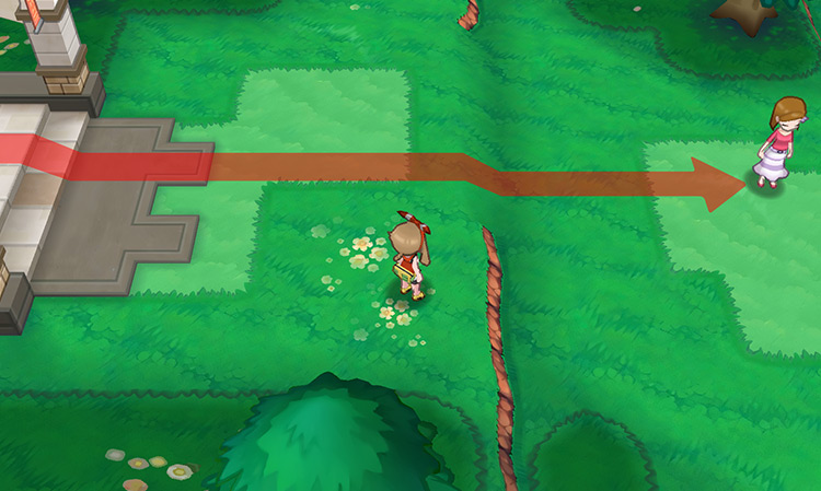 Aroma Lady Rose’s exact location on Route 118 / Pokémon Omega Ruby and Alpha Sapphire