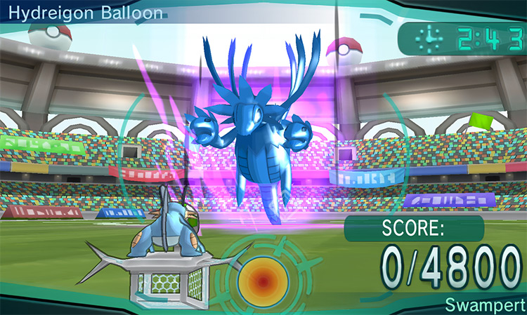 Training against a Hydreigon Balloon / Pokémon Omega Ruby and Alpha Sapphire