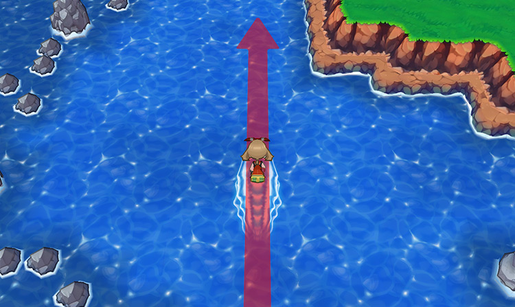 Surfing on Route 115 / Pokémon Omega Ruby and Alpha Sapphire