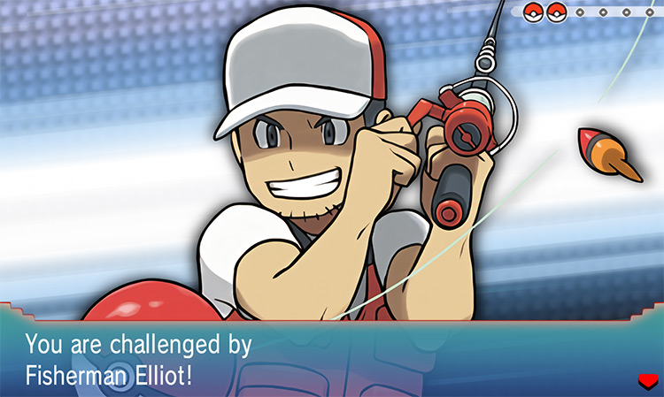 Challenging Fisherman Elliot / Pokémon Omega Ruby and Alpha Sapphire