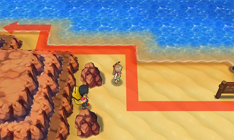 Shoreline around Granite Cave / Pokémon Omega Ruby and Alpha Sapphire