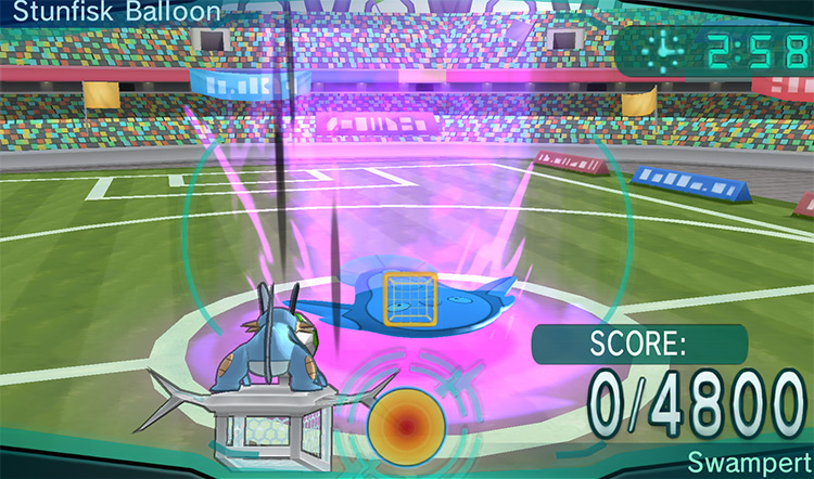 Training against a Stunfisk Balloon / Pokémon Omega Ruby and Alpha Sapphire