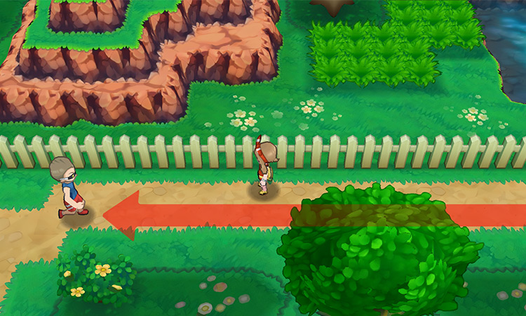 Triathlete Dylan’s exact location on Route 117 / Pokémon Omega Ruby and Alpha Sapphire