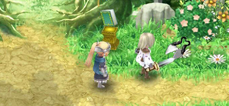 Lest with Clippers in Selphia Plain (Rune Factory 4)