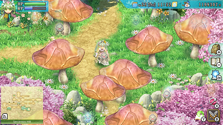 The path to Demon’s Den, blocked off by mushrooms / RF4